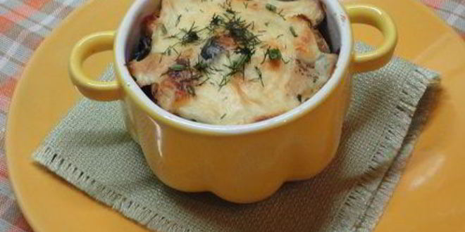 Рецепт жюльена из курицы с маслинами