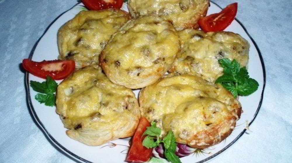 Как приготовить жюльена в слоеном тесте