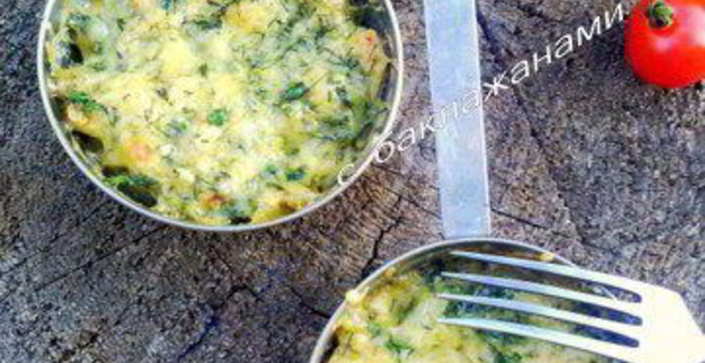 Рецепт куриного жюльена в сливочном соусе с золотистой корочкой из пармезана